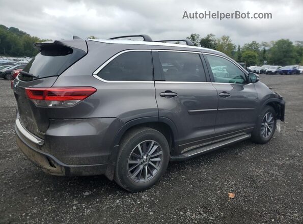 5TDJZRFH5JS848336 2018 TOYOTA HIGHLANDER Gray Задня права чверть