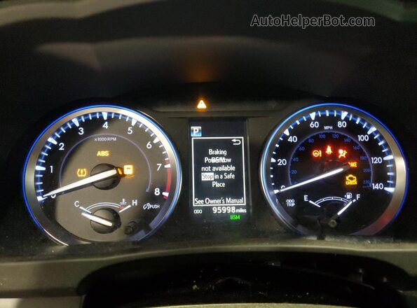 5TDJZRFH7JS880771 2018 TOYOTA HIGHLANDER Черный Вид щитка приборов