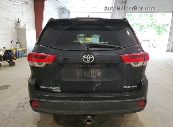5TDJZRFH7JS880771 2018 TOYOTA HIGHLANDER Черный Вид сзади