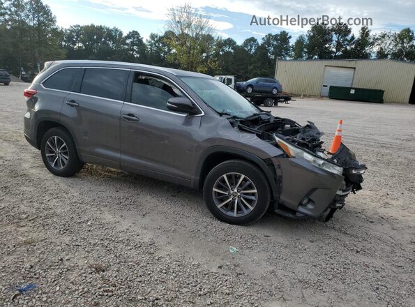 5TDKZRFH0HS193419 2017 TOYOTA HIGHLANDER Серый Передняя правая четверть
