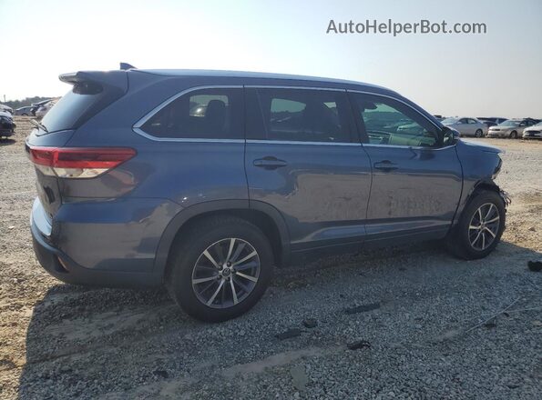 5TDKZRFH0JS269856 2018 TOYOTA HIGHLANDER Blue Trasero derecho