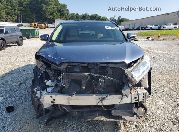 5TDKZRFH0JS269856 2018 TOYOTA HIGHLANDER Blue Vista frontal