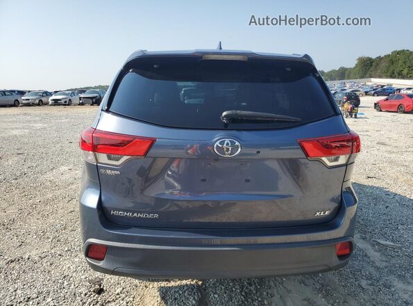 5TDKZRFH0JS269856 2018 TOYOTA HIGHLANDER Blue Vista trasera