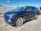 2021 Toyota Highlander Hybrid Limited Blue vin: 5TDXBRCH8MS054602