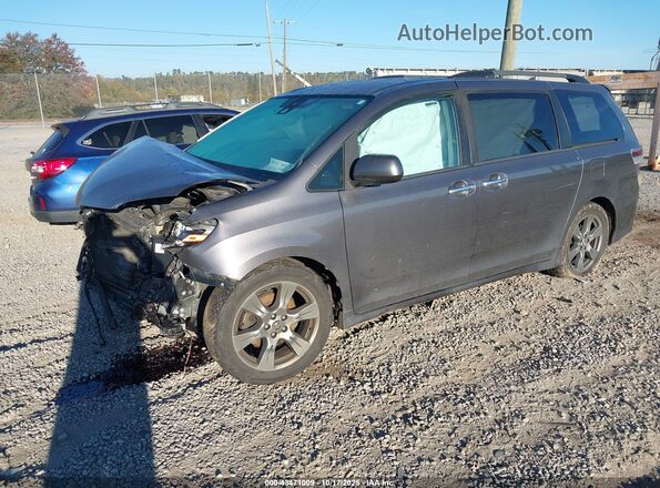 5TDXZ3DC2JS952619 2018 TOYOTA SIENNA Gray Front left