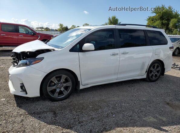 5TDXZ3DCXJS949564 2018 TOYOTA SIENNA White Przód lewy