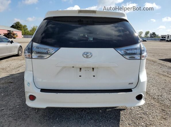 5TDXZ3DCXJS949564 2018 TOYOTA SIENNA White Widok z tyłu