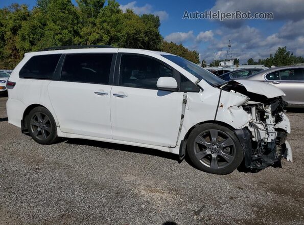 5TDXZ3DCXJS949564 2018 TOYOTA SIENNA White Przód prawy