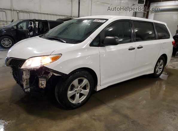 5TDZZ3DC1JS939871 2018 TOYOTA SIENNA White წინა მარცხენა ხედი სამი მეოთხედიდან