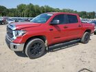 2021 Toyota Tundra Crewmax Sr5 Red vin: 5TFEY5F1XMX291177