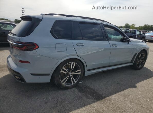 5UX23EM04P9R52737 2023 BMW X7 Blue Tył prawy