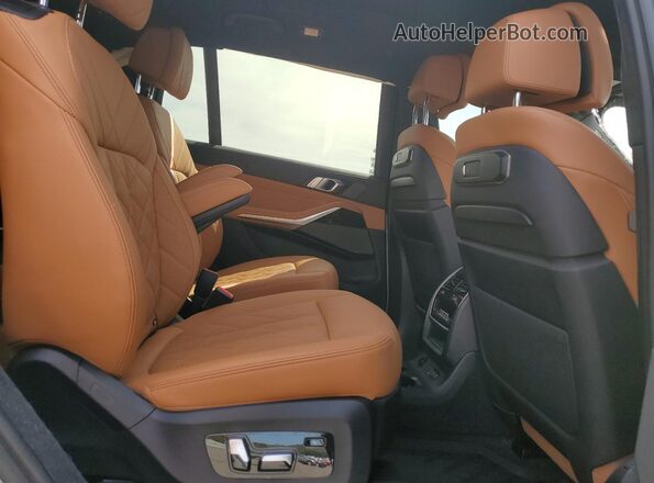 5UX23EM04P9R52737 2023 BMW X7 Blue Widok wnętrza z tyłu