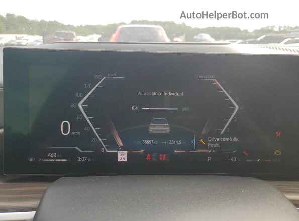 5UX23EM06P9R60242 2023 BMW X7 White Widok zestawu wskaźników