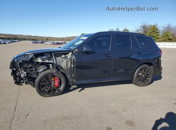 5UX23EU04S9W50857 2025 BMW X5 Black წინა მარცხენა ხედი სამი მეოთხედიდან