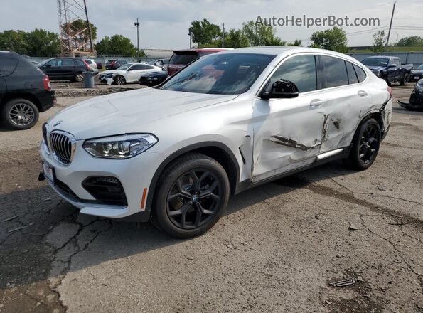 5UX2V1C05M9E84889 2021 BMW X4 Белый Передняя левая четверть