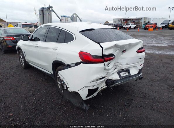 5UX2V1C08L9B34705 2020 BMW X4 White Trasero izquierdo