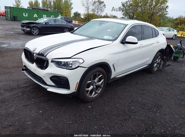 5UX2V1C08L9B34705 2020 BMW X4 White Vista tres cuartos delantera izquierda