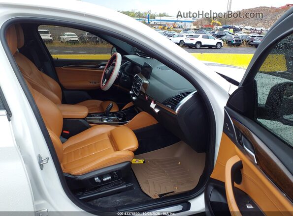 5UX2V1C08L9B34705 2020 BMW X4 White Vista interior delantera
