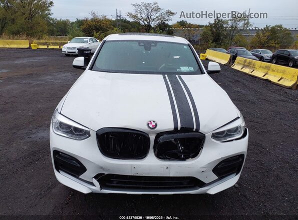 5UX2V1C08L9B34705 2020 BMW X4 White Vista del cuadro de instrumentos