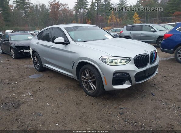 5UX2V5C06M9E04474 2021 BMW X4 Серебряный Передняя правая четверть