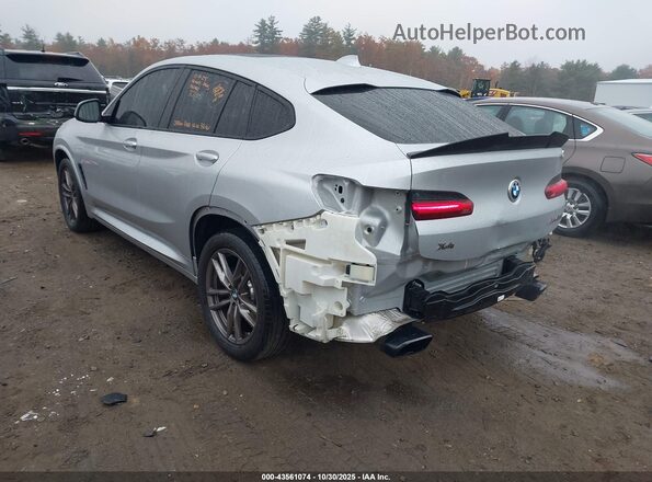 5UX2V5C06M9E04474 2021 BMW X4 Серебряный Задняя левая четверть