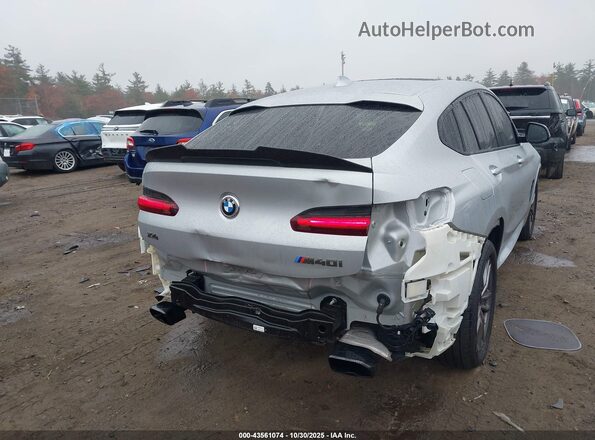 5UX2V5C06M9E04474 2021 BMW X4 Серебряный Вид спереди