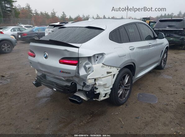 5UX2V5C06M9E04474 2021 BMW X4 Серебряный Задняя правая четверть