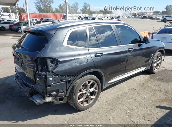 5UX43DP02P9S90378 2023 BMW X3 Black Հետևի աջ
