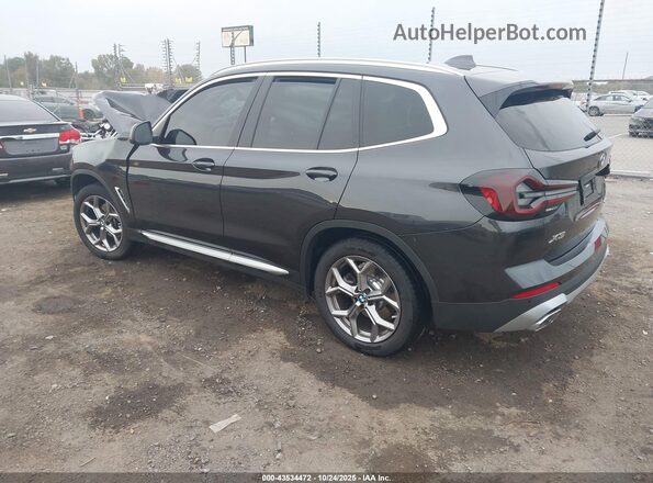 5UX53DP02N9K34135 2022 BMW X3 Черный Задняя левая четверть