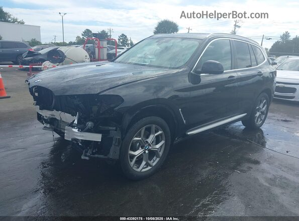 5UX53DP04R9X23948 2024 BMW X3 Black Передня ліва чверть