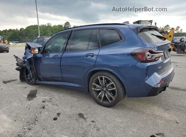 5UX83DP01P9N63411 2023 BMW X3 Синий Задняя левая четверть