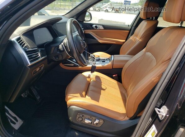 5UXCW2C51KLB44092 2019 BMW X7 Black Вид салону спереду