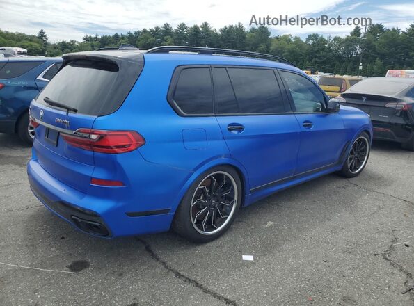 5UXCX6C01N9L68051 2022 BMW X7 Синий Задняя правая четверть