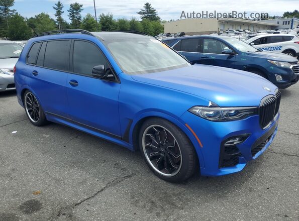 5UXCX6C01N9L68051 2022 BMW X7 Синий Передняя правая четверть