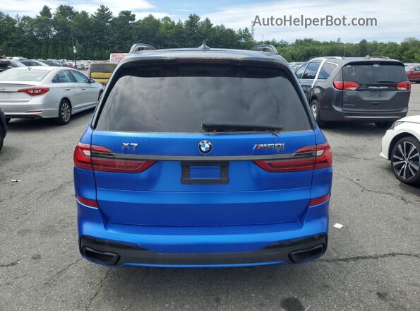 5UXCX6C01N9L68051 2022 BMW X7 Синий Вид сзади