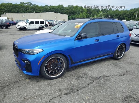 5UXCX6C01N9L68051 2022 BMW X7 Синий Передняя левая четверть