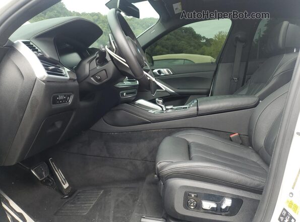 5UXCY8C08N9J38662 2022 BMW X6 Белый Вид салона спереди