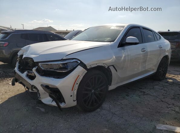 5UXCY8C0XM9G38050 2021 BMW X6 Белый Передняя левая четверть