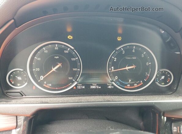 5UXKU2C51H0N84760 2017 BMW X6 Gray ხელსაწყოთა პანელის ხედი