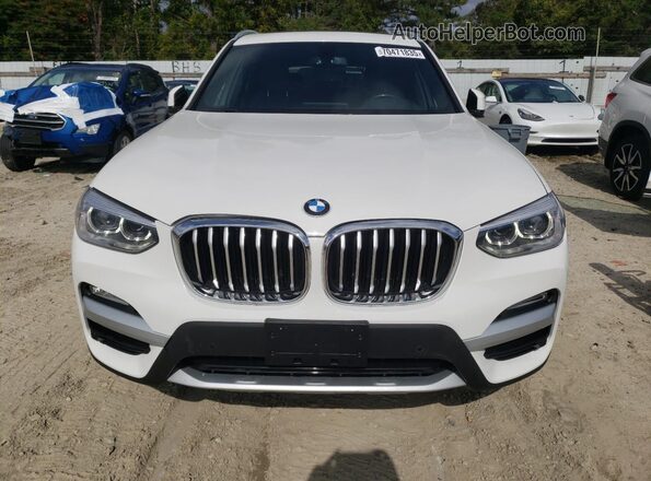 5UXTR9C54JLD66950 2018 BMW X3 White Widok z przodu