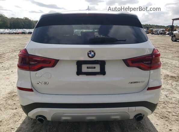 5UXTR9C54JLD66950 2018 BMW X3 White Widok z tyłu
