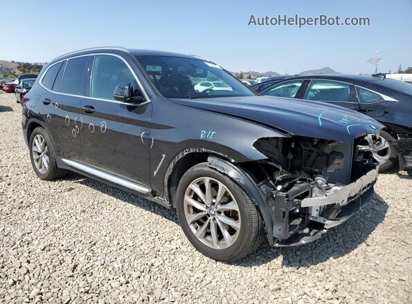 5UXTR9C58JLD73657 2018 BMW X3 Черный Передняя правая четверть