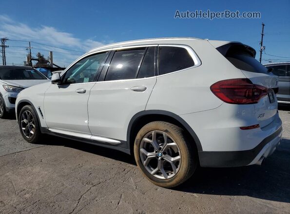 5UXTY3C03M9G76383 2021 BMW X3 Белый Задняя левая четверть