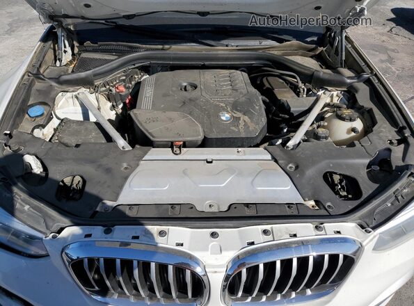 5UXTY3C03M9G76383 2021 BMW X3 Белый Вид подкапотного пространства