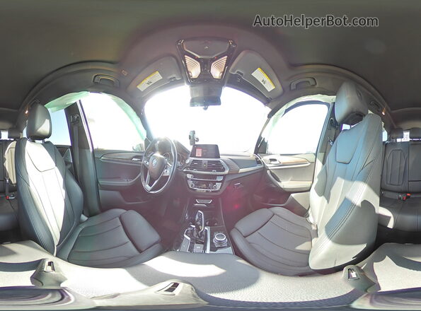 5UXTY3C03M9G76383 2021 BMW X3 Белый Панорамный вид салона 360°