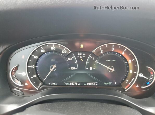 5UXUJ3C5XKLG55955 2019 BMW X4 Серый Вид щитка приборов