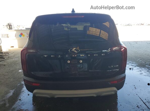 5XYP24HC2LG026449 2020 KIA TELLURIDE Black Вид ззаду