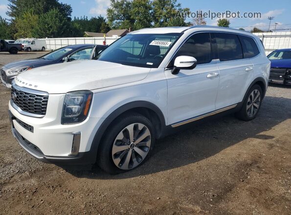 5XYP34HC1MG110471 2021 KIA TELLURIDE Белый Передняя левая четверть