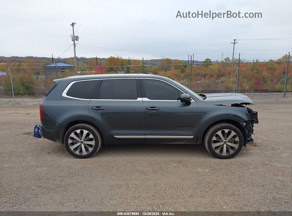 5XYP34HC7NG319862 2022 KIA TELLURIDE Gray Панорамний вид салону 360°