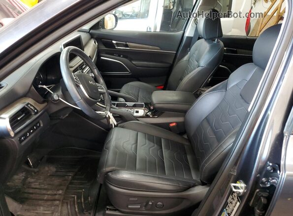 5XYP5DHC2NG279300 2022 KIA TELLURIDE Серый Вид салона спереди